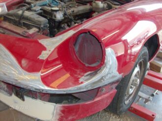Sports Car being repaired B & B Body Shop